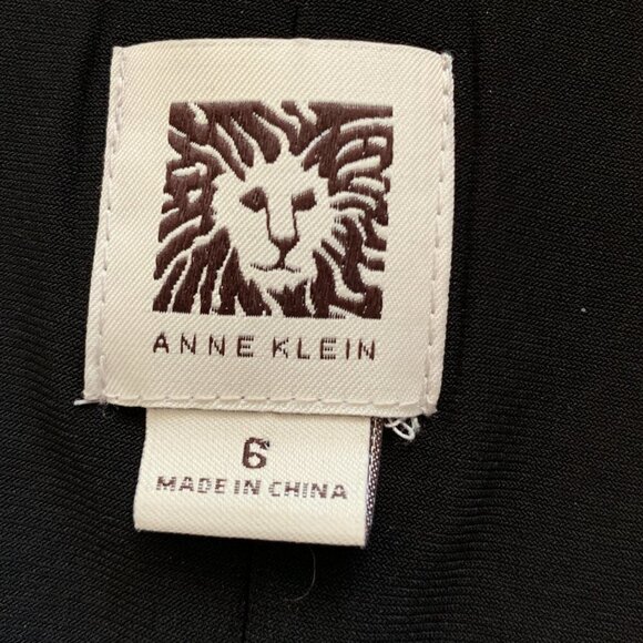 Anne Klein Fit & Flare Tier Dress Black White & Pink Cap Sleeve Sz 6 #1R - Picture 8 of 9